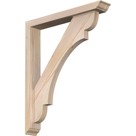 Olympic Traditional Smooth Bracket W/ Offset Brace, Douglas Fir, 3 1/2W X 22D X 26H